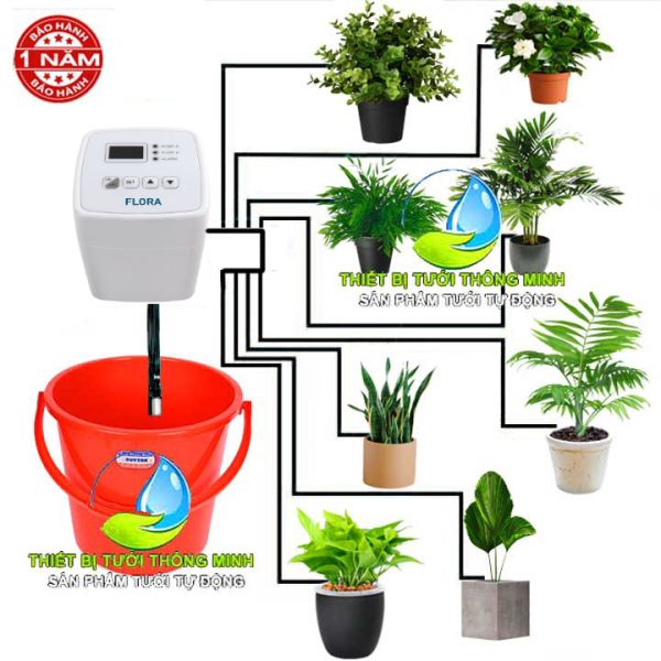 Bộ tưới cây cho ban công không vòi nước hẹn giờ nhỏ giọt tự động FLorain FL-10